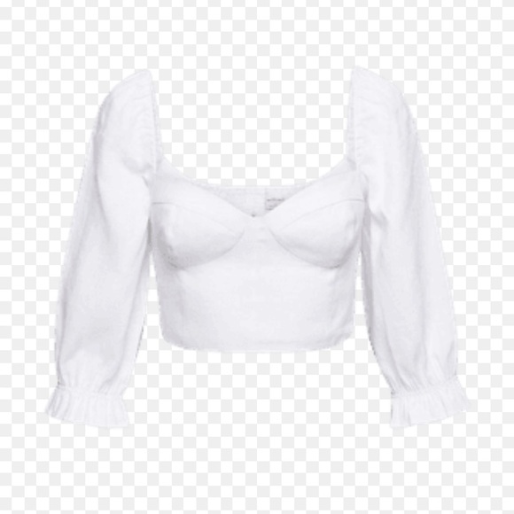 Aritzia Wilfred Vilette Linen Blouse in White, size Medium - Picture 2 of 3